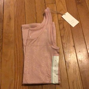 NWT tank pink glitter size medium. Runs a little small in my opinion.